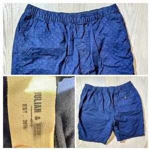Julian & Mark Siesta Bermuda Short Blue Geometric sz M PullOn Elastic Comfort